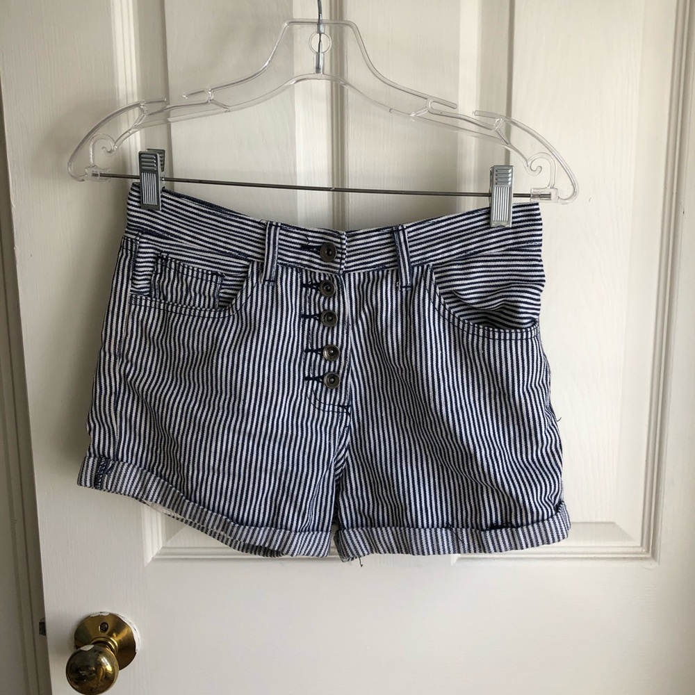Pinstriped Shorts